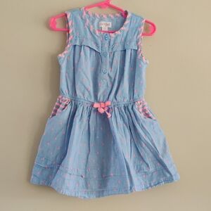 Cat & Jack Blue Dress with Pink Accents